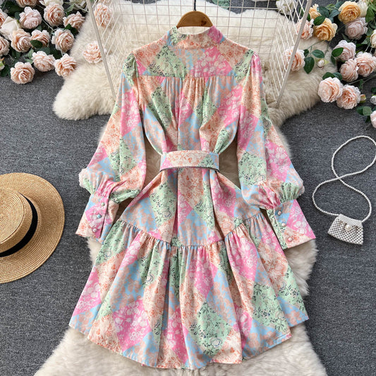 Maya Puff Sleeve Tiered Dress