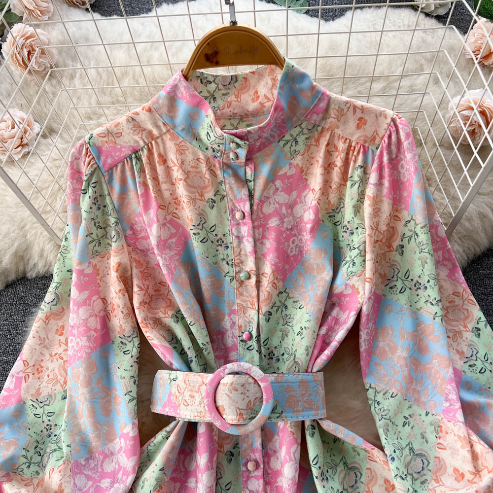 Maya Puff Sleeve Tiered Dress