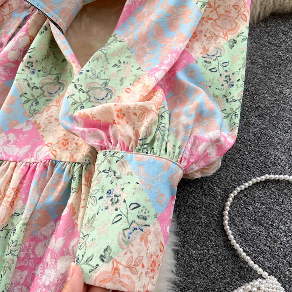 Maya Puff Sleeve Tiered Dress