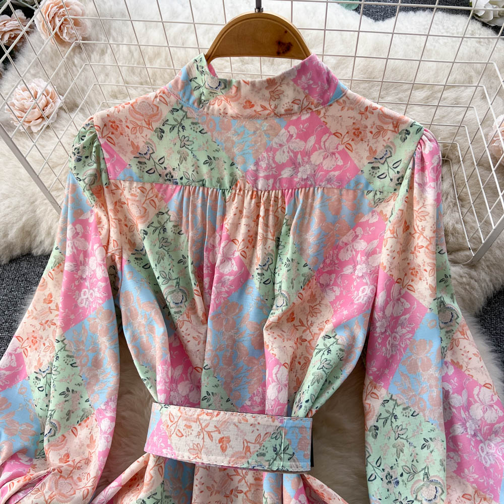 Maya Puff Sleeve Tiered Dress