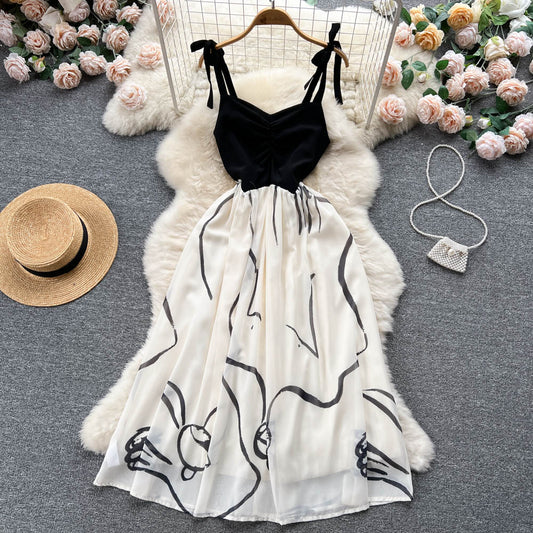 Iris Chiffon Tie Dress