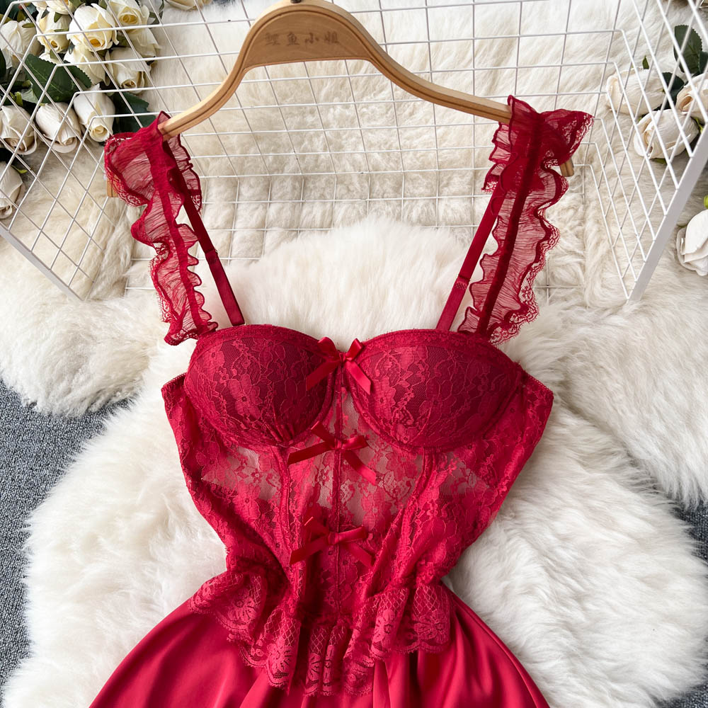 Liliana Lace Open Back Dress