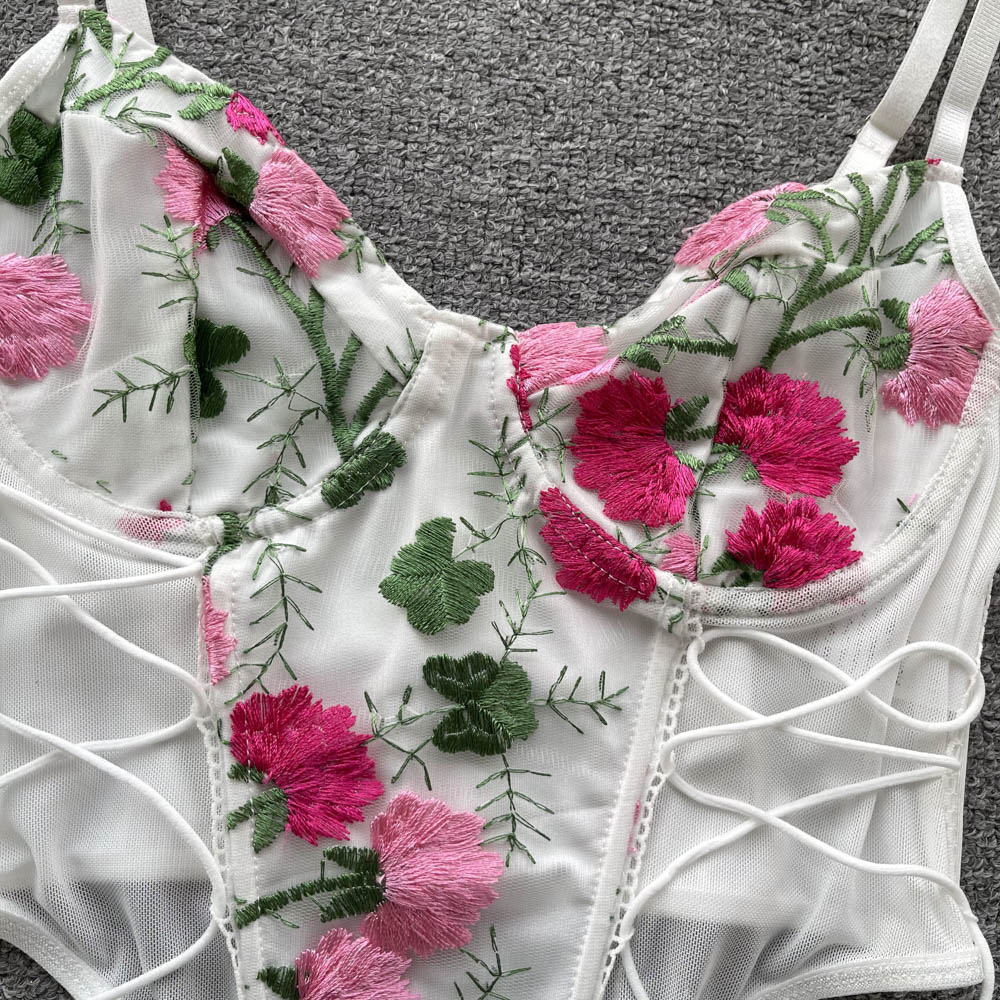 Julieta Embroidered Corset Top