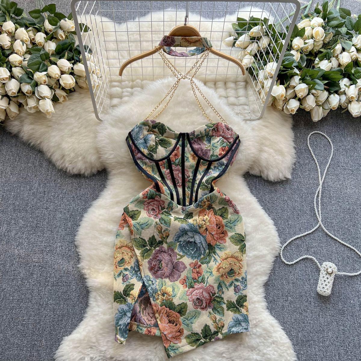 Paola Jacquard Dress
