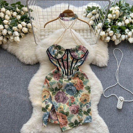 Paola Jacquard Dress