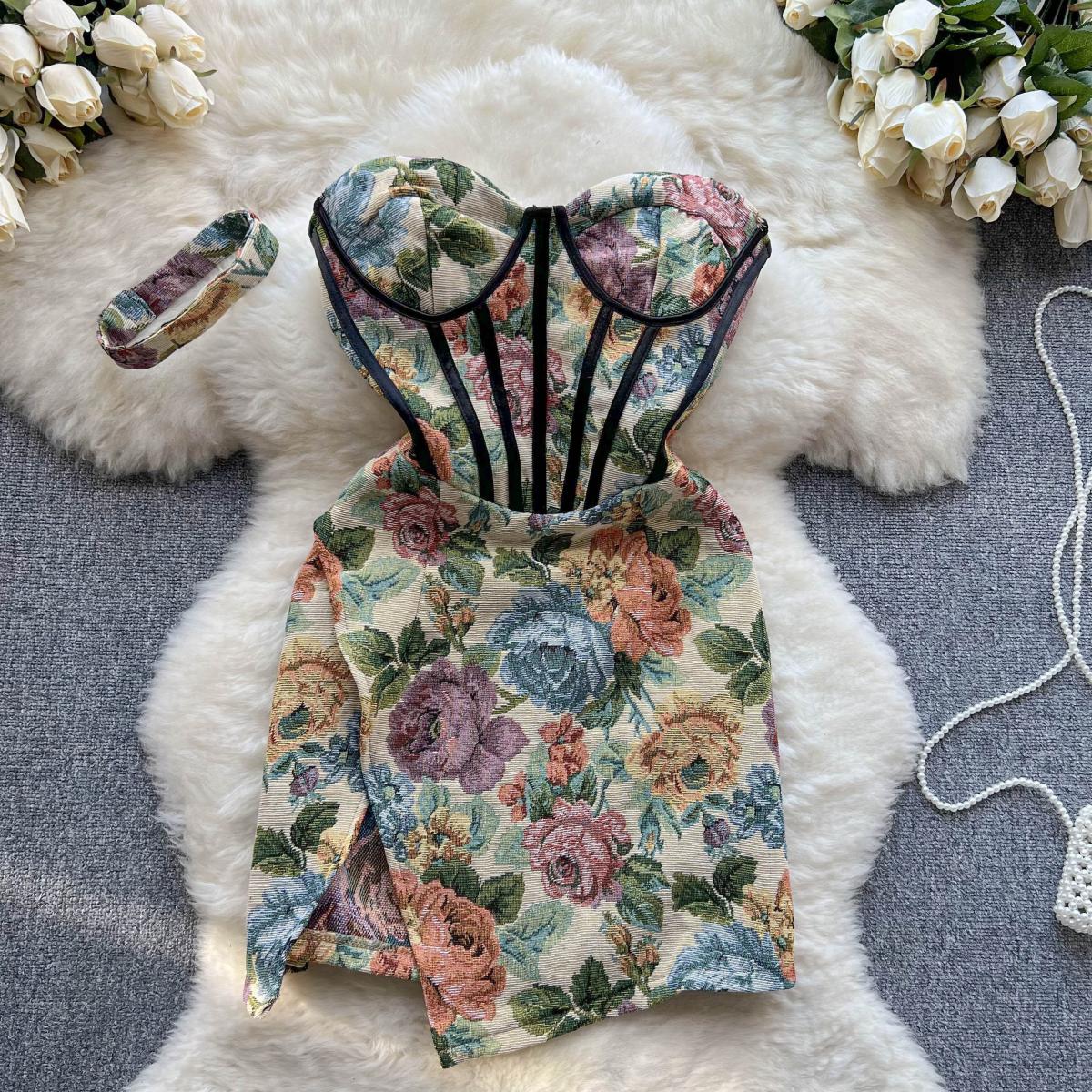 Paola Jacquard Dress