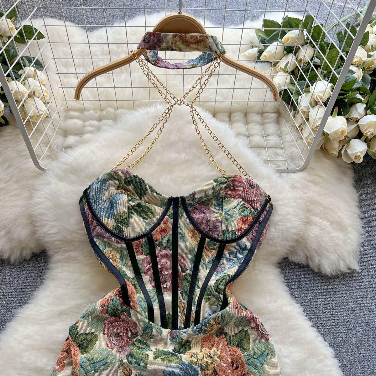 Paola Jacquard Dress