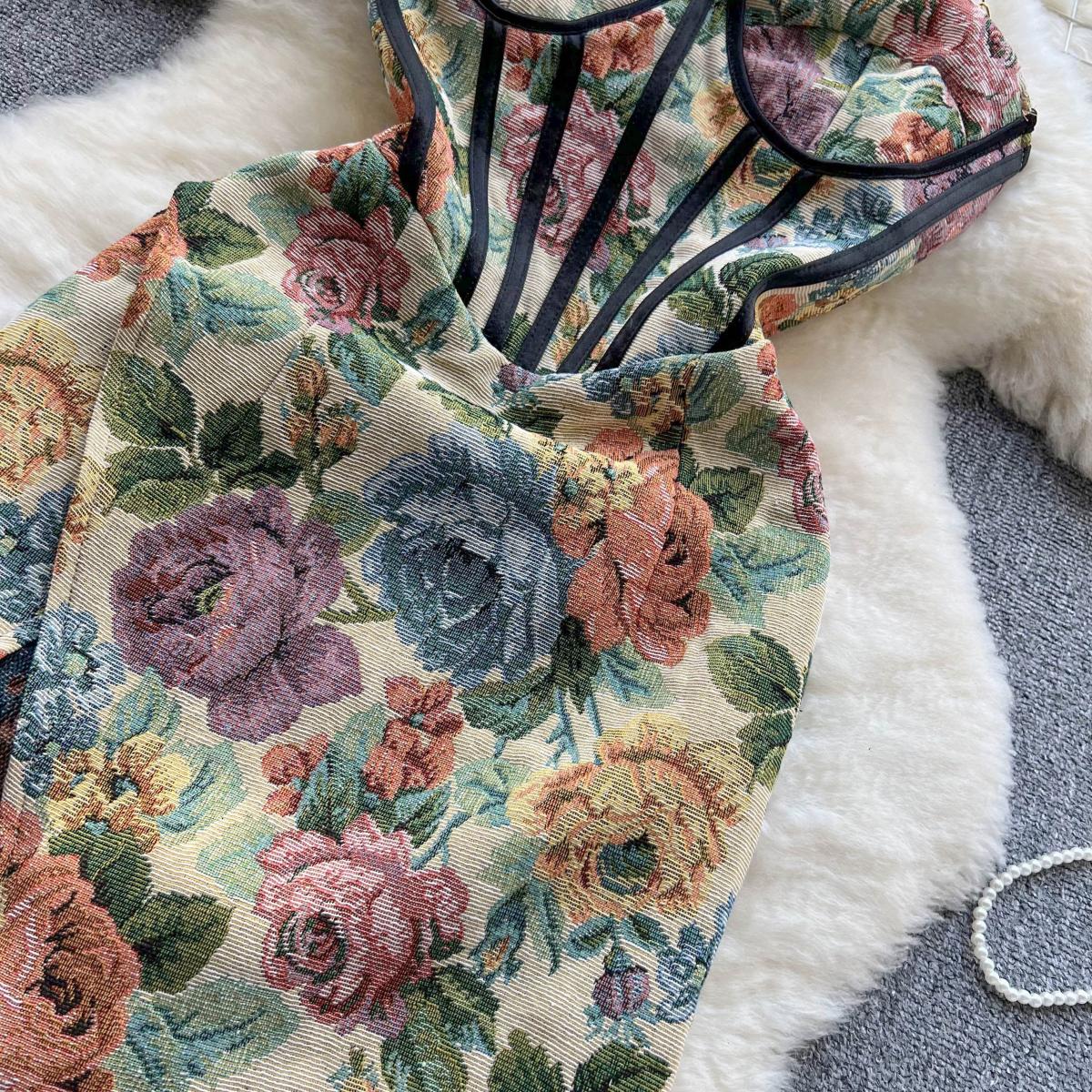 Paola Jacquard Dress