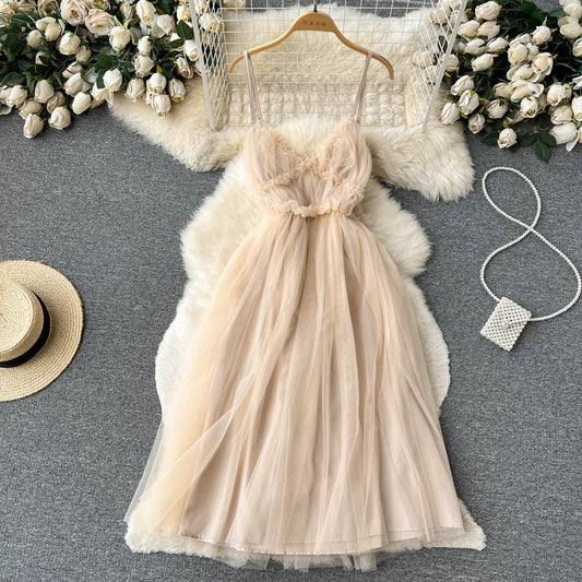 Vivian Chiffon Mesh Dress