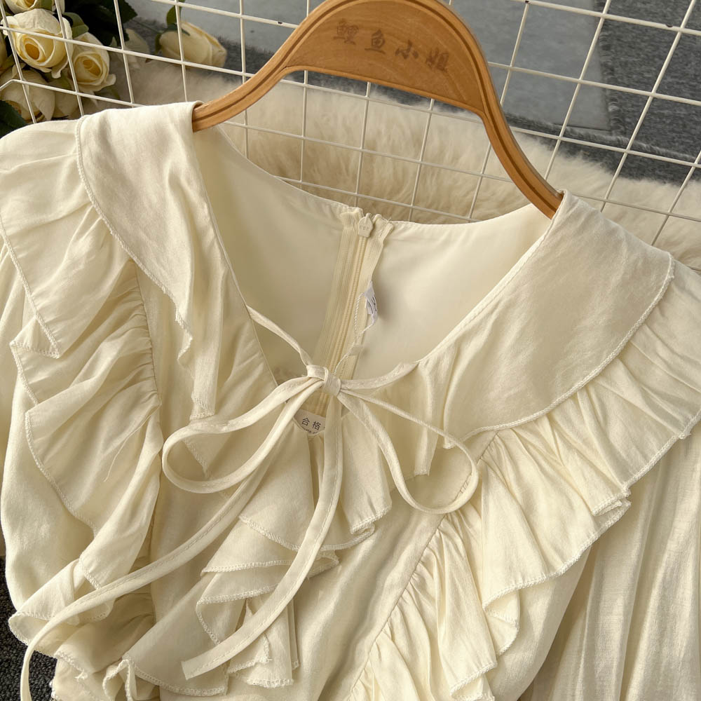 Marie Ruffle Jacquard Dress
