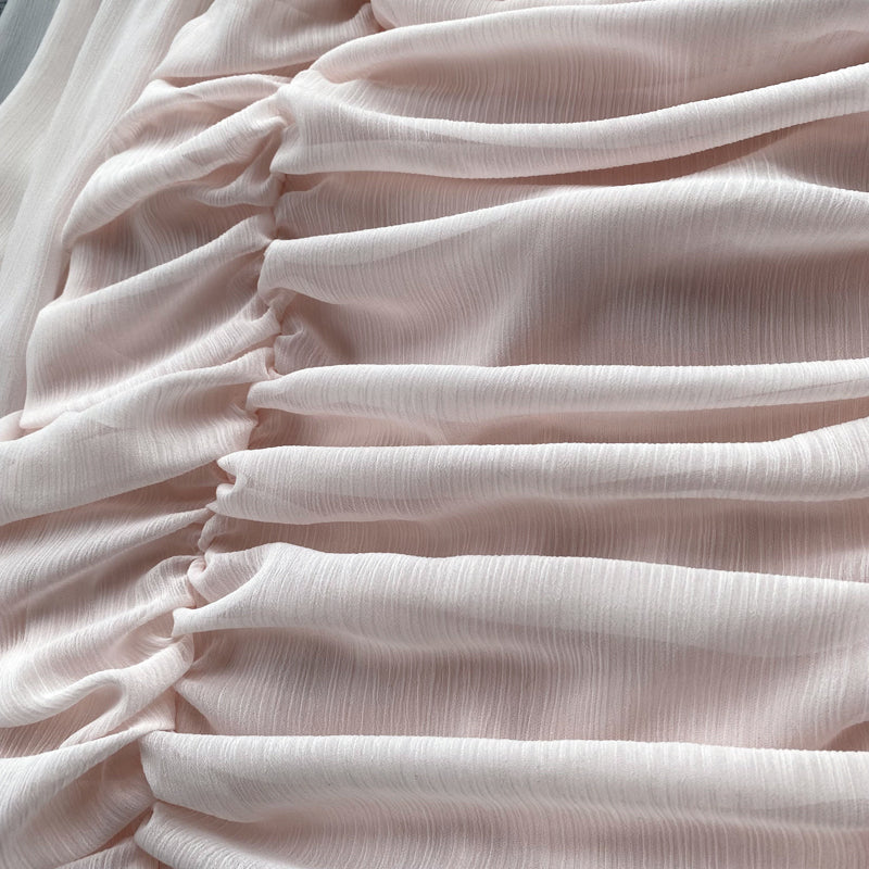 Emily Puff Sleeve Drawstring Dress