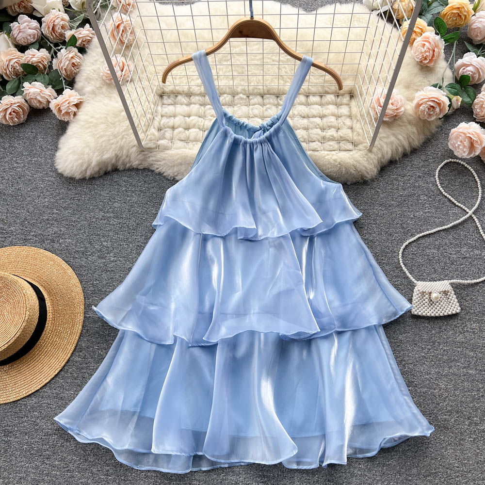 Clarissa Organza Tiered Dress