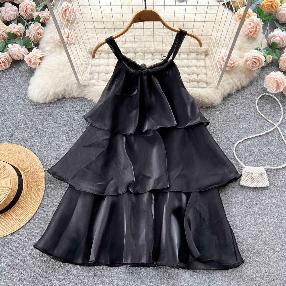 Clarissa Organza Tiered Dress