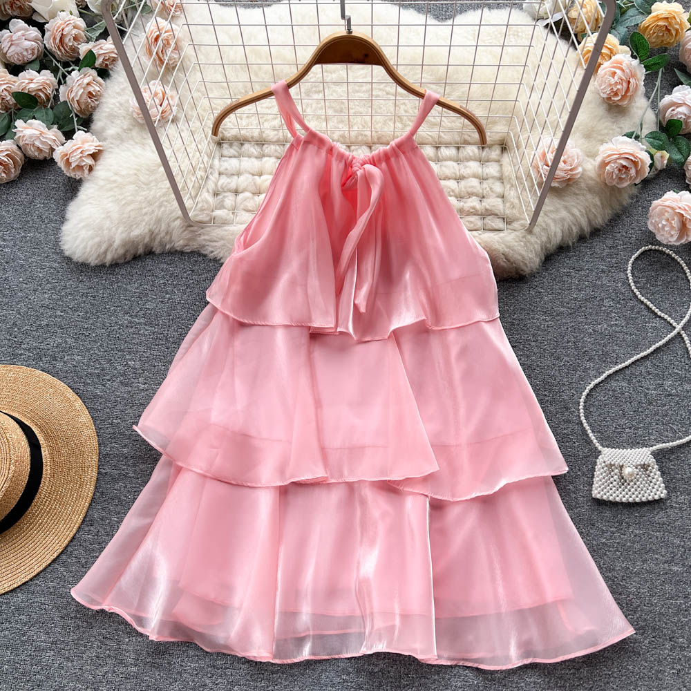Clarissa Organza Tiered Dress