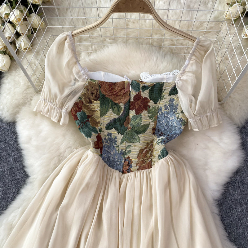 Johanna Corset Puff Sleeve Dress