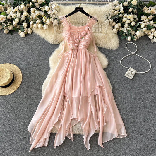 Juliet Ruched Chiffon Dress