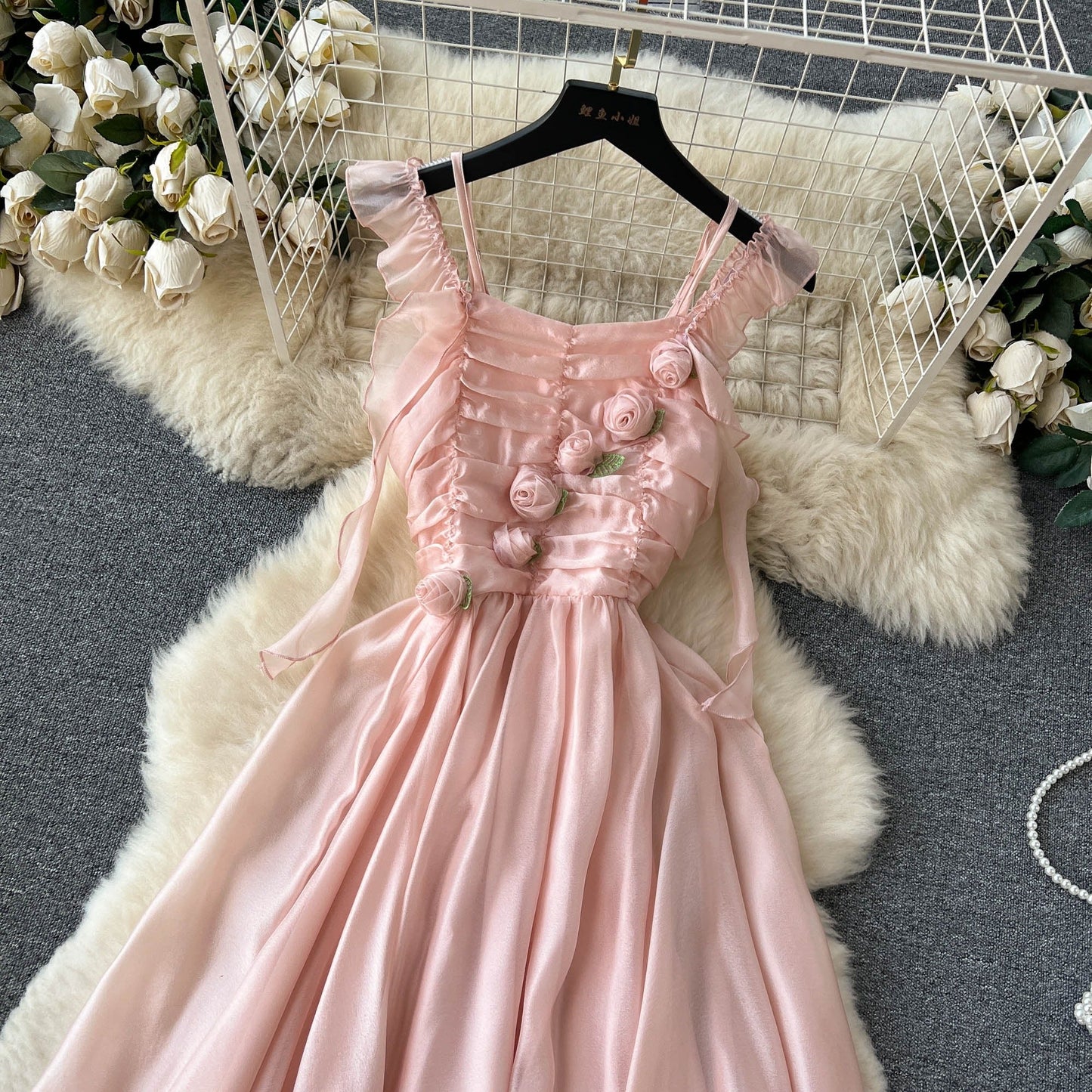 Juliet Ruched Chiffon Dress