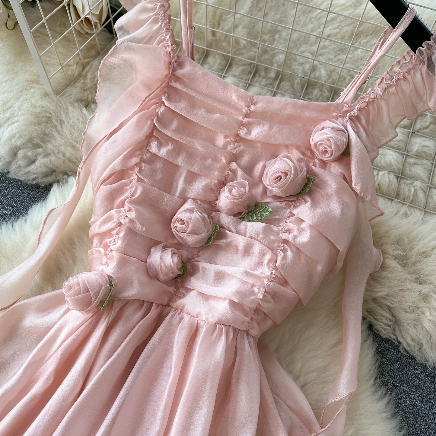 Juliet Ruched Chiffon Dress