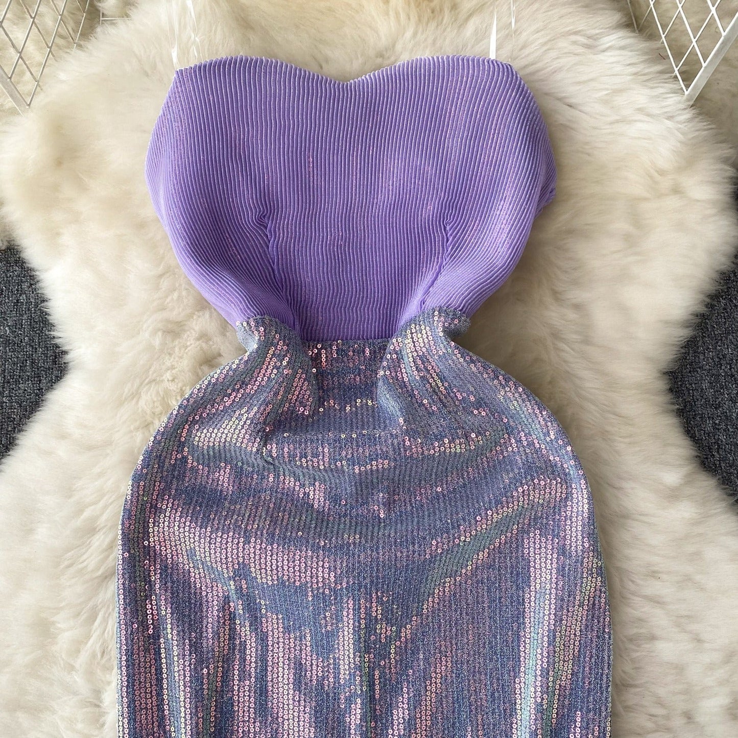 Phoebe Strapless Sequin Dress