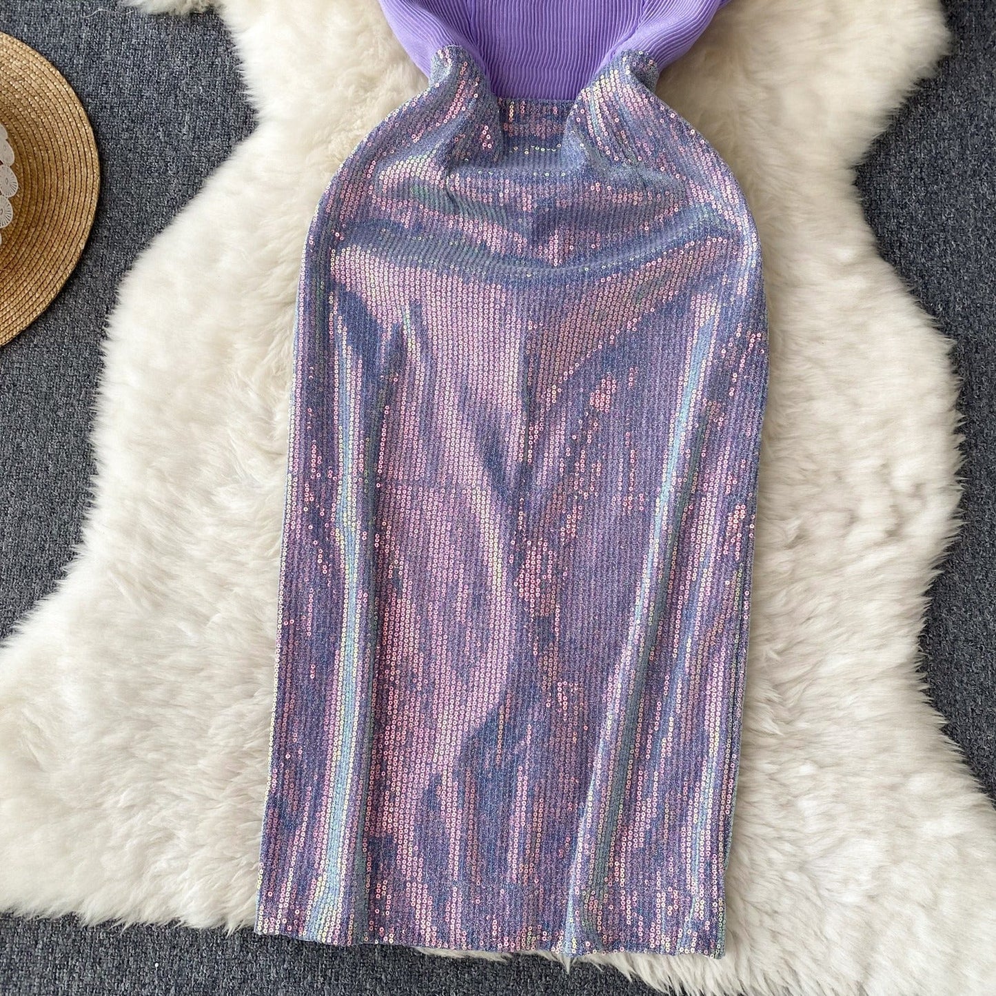 Phoebe Strapless Sequin Dress