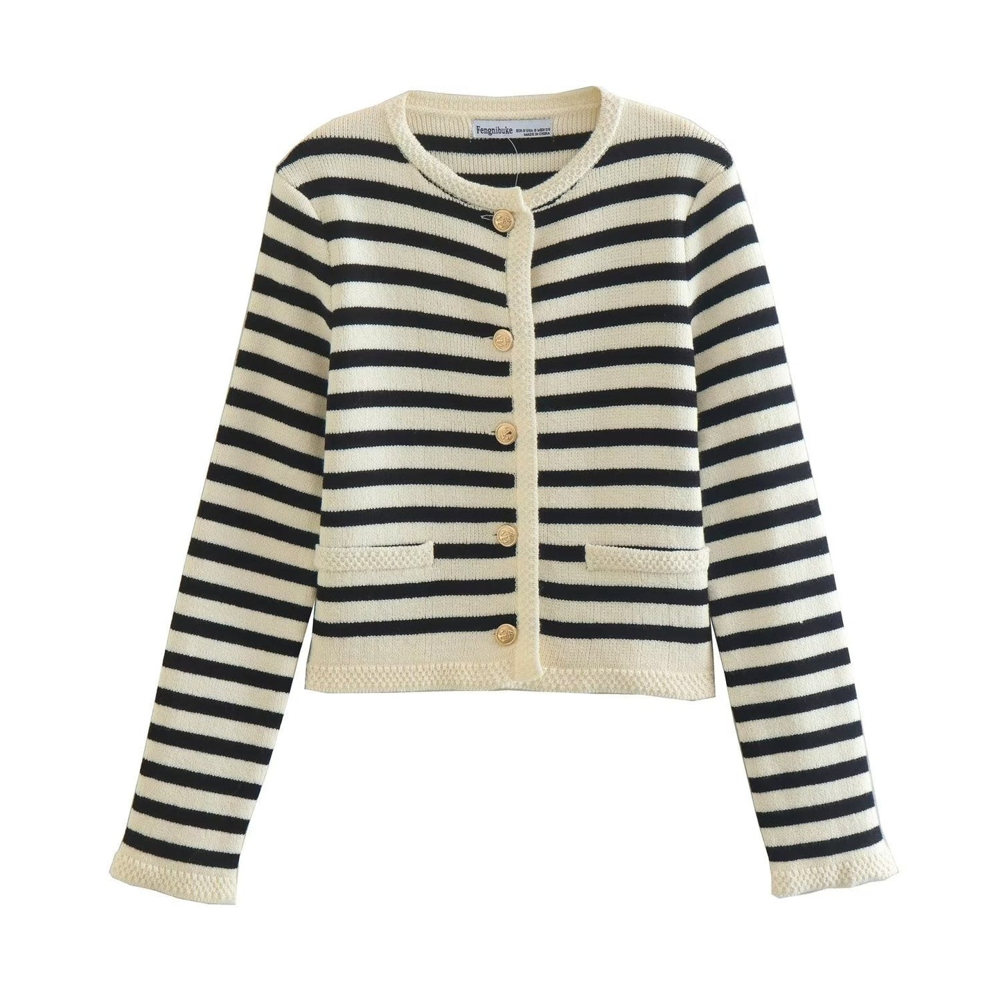 Bristol Striped Knit Cardigan