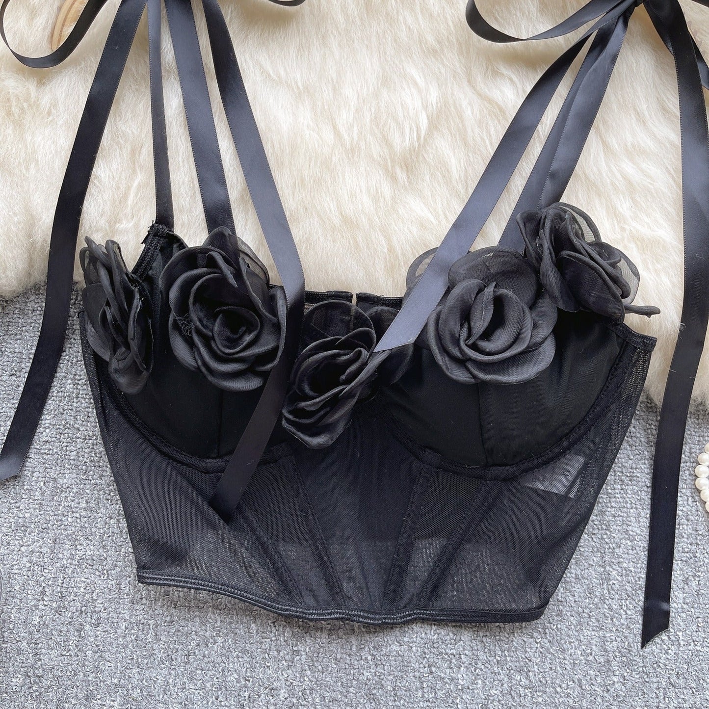 Ariana Mesh Tie Top