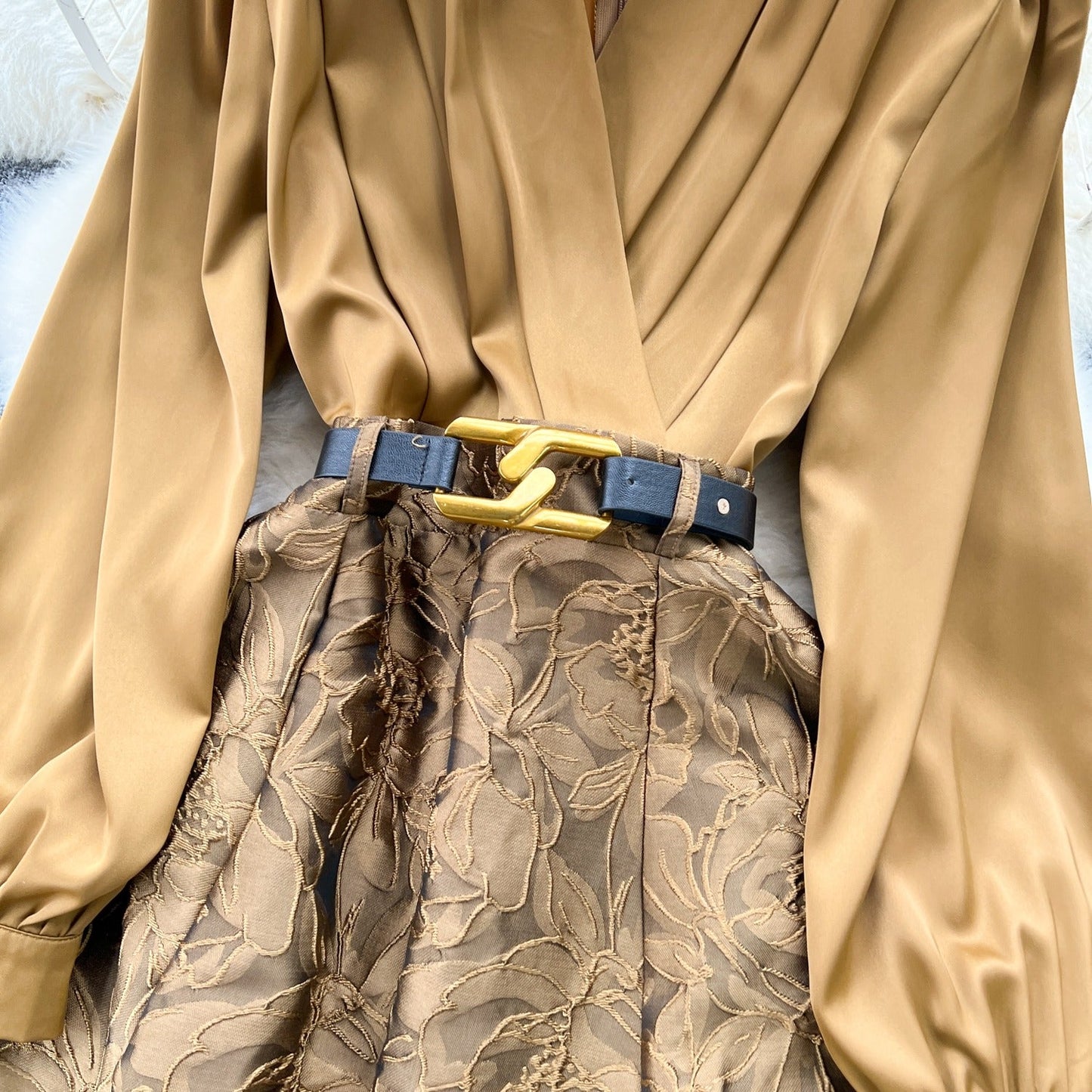 Lucia Jacquard Dress